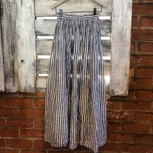 Long maxi style blue and white CP SHADES skirt